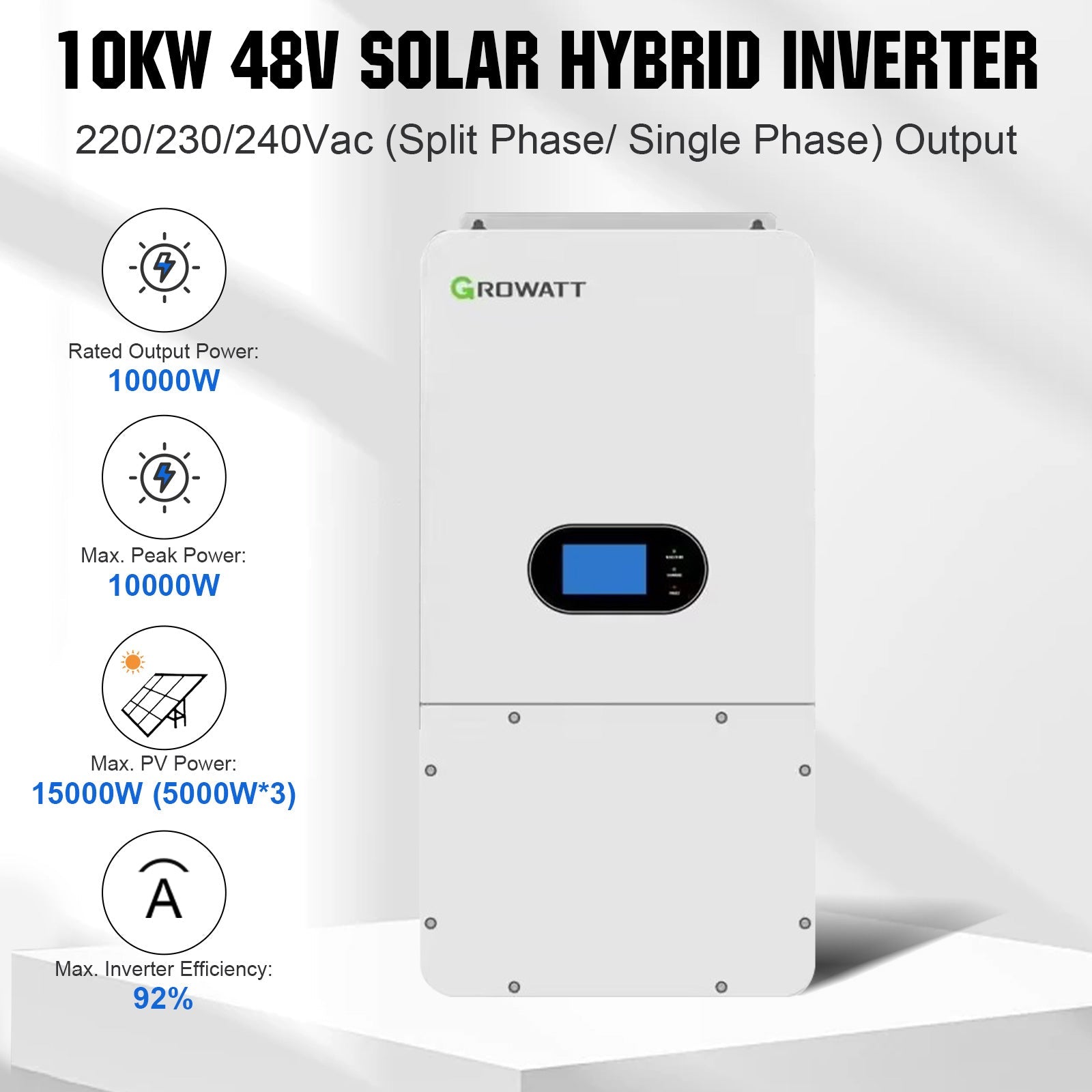 ECO-WORTHY Home Off-Grid Solar Power System: 12000W 120V/240V Output | 30.72kWh Lithium Battery (6*48v 100Ah) | 6560Watts Solar Panel (16*410W)